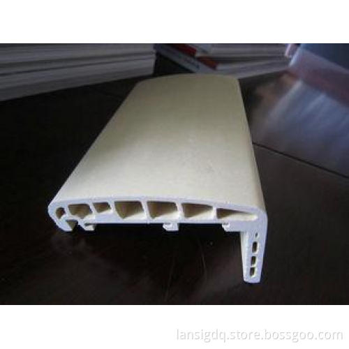 White Wood Plastic Composite WPC Profile For Indoor Decorat